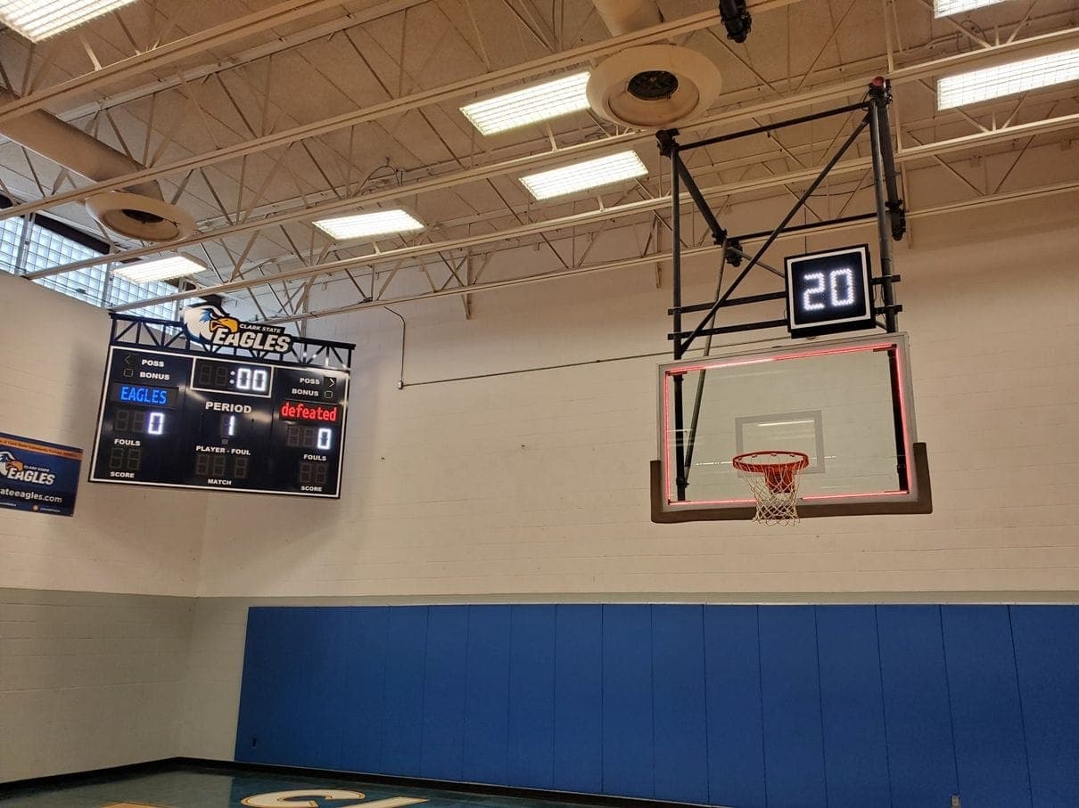 Field and Shot Clocks: Major Display installation