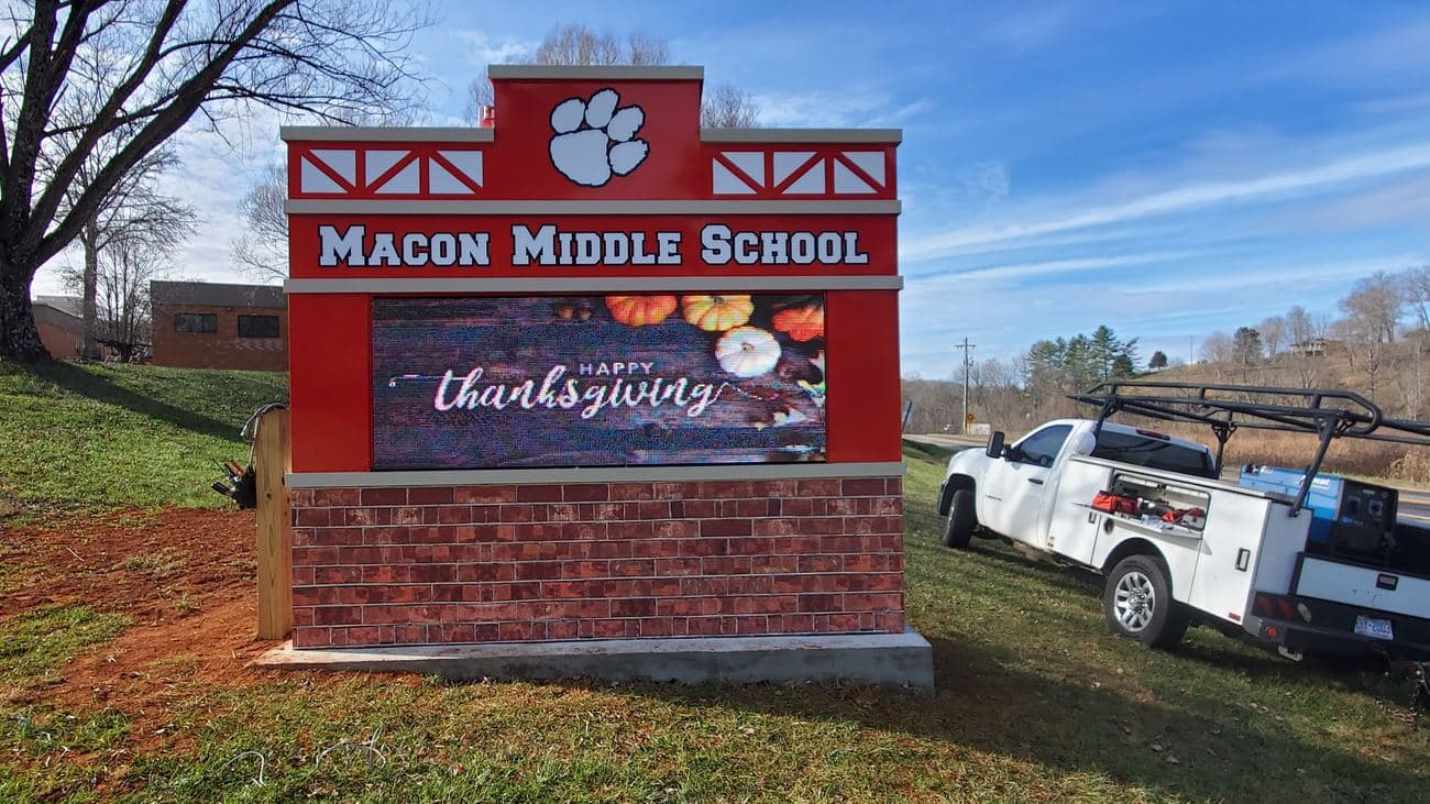 LED Signage: Major Display installation