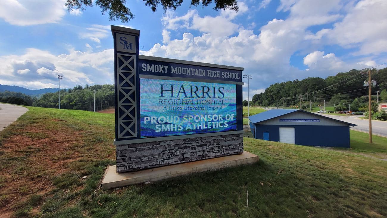 Smoky Mountain HS: A programmable monument for the community.