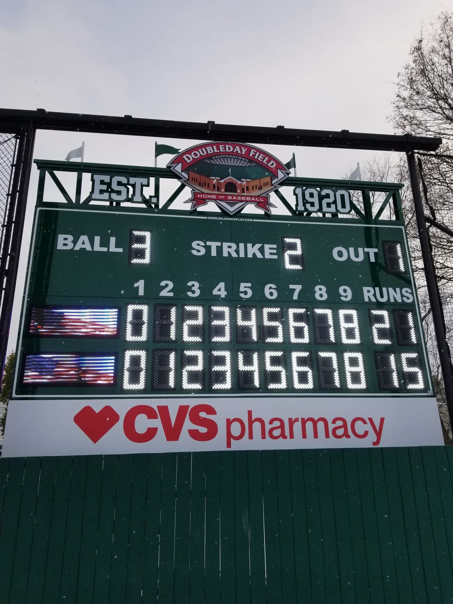 Scoreboards: Major Display installation