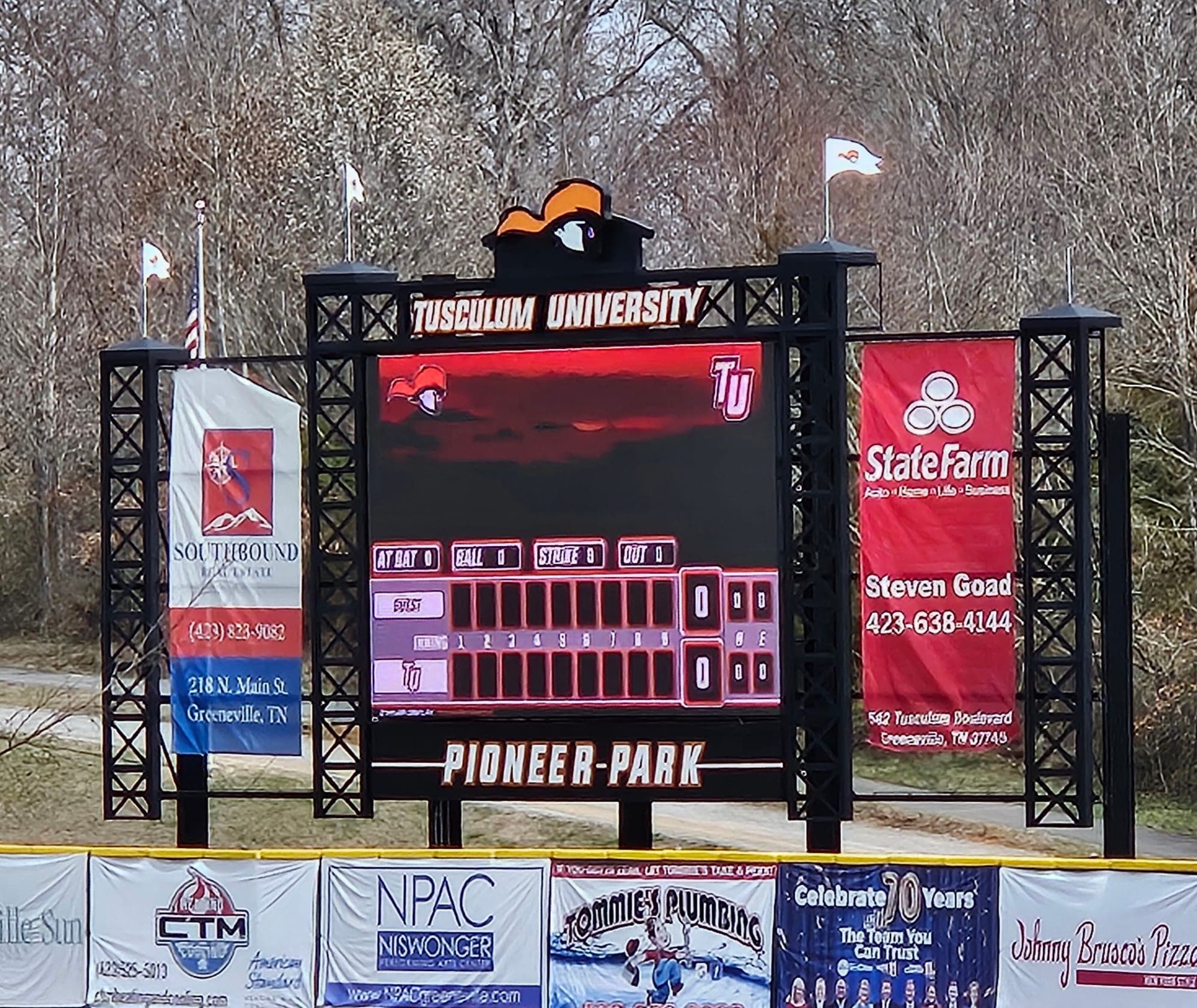 Video Boards: Full-color LED video scoreboards: live video, instant replays, crowd animations, and scoring on one daylight-bright display.